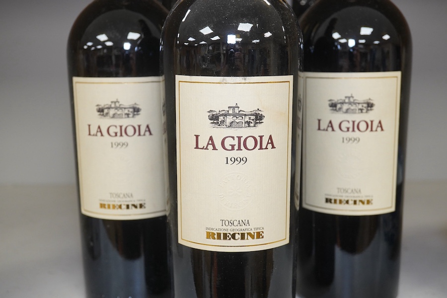 Nine bottles of Riecine Toscana Indicazione Geografica Tipica, La Gioia, 1999. Condition - good, storage history unknown.